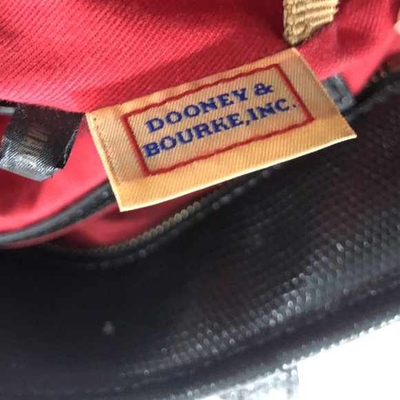 Dooney & Bourke Black Embossed Leather Tote Bag - Picture 10 of 11